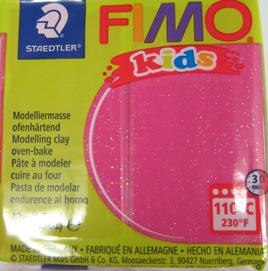 Fimo Kids 42g glitter pink